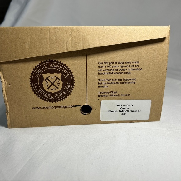 Troentorp Karin Clogs – Nude Leather – Size 42 (Women’s 12) - Picture 2 of 13